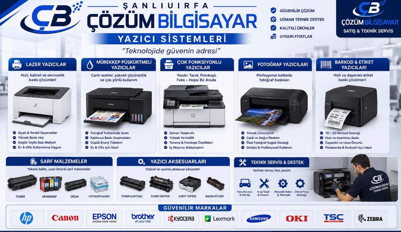 Yazıcı Satış ve Teknik Servis