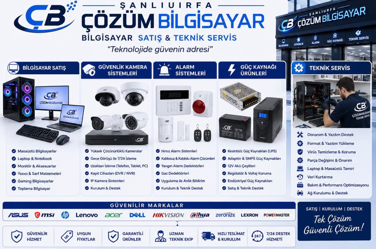 Şanlıurfa Çözüm Bilgisayar mağaza